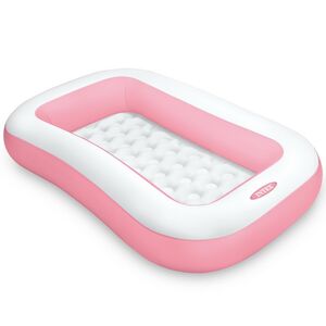 Детский бассейн с надувным дном Розовый 166*100*25 см INTEX фото 2