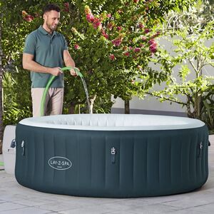 Надувной бассейн-джакузи Lay-Z-Spa: Miami EnergySense 196*66 см, аэромассаж, теплосберегающий тент Bestway фото 7