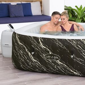 Надувной бассейн-джакузи Lay-Z-Spa: Hollywood Luxe 180*180*66 см, аэромассаж, теплосберегающий тент, подсветка Bestway фото 3