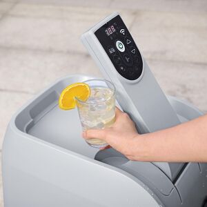 Надувной спа-бассейн 216*80 см 6001T Bestway Santorini Smart HydroJet Pro (Бествей Санторини Смарт Гидроджет Про), теплосберегающий тент, подсветка Bestway (Бествей) фото 8