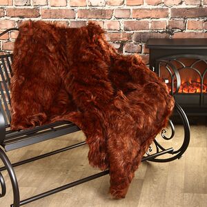 Меховой плед Garten Red 150*130 см