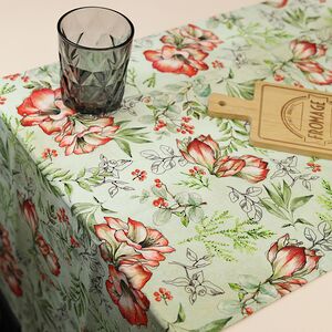 Дорожка для стола Праздничный Букет 140*40 см мятная Kaemingk фото 4