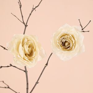 Роза Аваланш 11 см, клипса Kaemingk фото 2