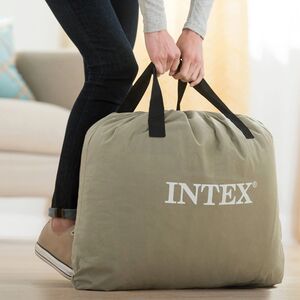 Надувная кровать с насосом Premaire II 203*152*46 см, USB INTEX фото 2