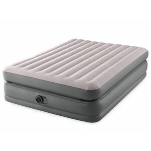 Надувная кровать с насосом Prime Comfort Queen, 152*203*51 см, серая