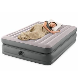 Надувная кровать с насосом Prime Comfort Queen, 152*203*51 см, серая INTEX фото 2