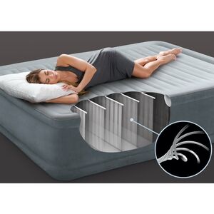 Надувная кровать с насосом Comfort-Plush 152*203*46 см INTEX фото 5