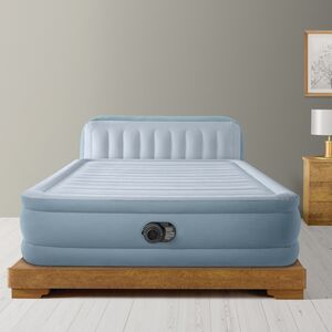 Надувная кровать с насосом Queen Plush 152*236*86 см INTEX фото 5