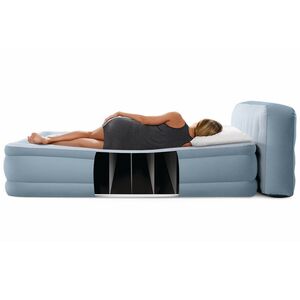 Надувная кровать с насосом Queen Plush 152*236*86 см INTEX фото 4