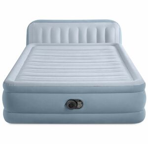 Надувная кровать с насосом Queen Plush 152*236*86 см INTEX фото 6