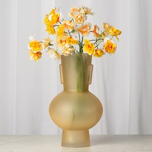 Стеклянная ваза Soeira Gold 32 см