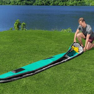 Надувной сап борд SUP Aqua Wander Travel 305*84 см с аксессуарами Bestway фото 15