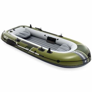Надувная лодка Seahawk (Сихоук) трехместная 295*137*43 см + насос и весла INTEX (Интекс) фото 13