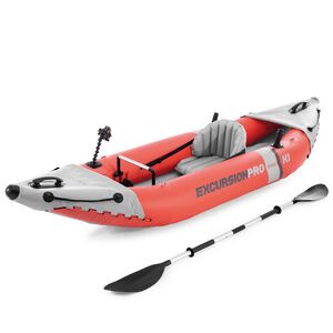 Надувная байдарка Excursion Pro K1 одноместная 305*91*46 см + насос и весло INTEX фото 13