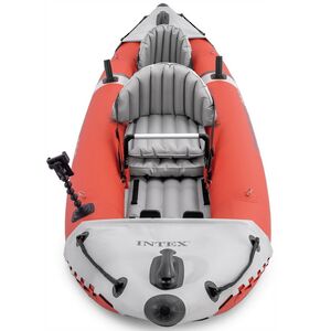 Надувная байдарка Excursion Pro двухместная 384*94*46 см + насос и вёсла INTEX фото 10