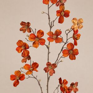 Искусственная ветка Frostena 86 см оранжевая EDG фото 2