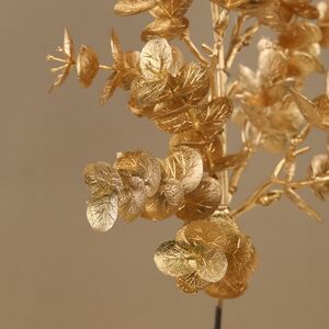 Искусственная ветка Эвкалипт Арагон 48 см золотая EDG (ЭДГ) фото 6