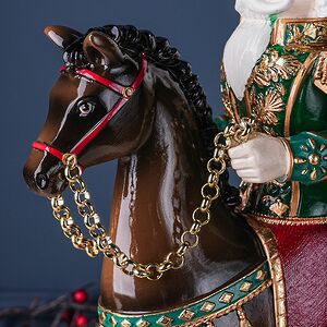 Декоративный подсвечник Щелкунчик - Prince Theodore Christmas 33 см зеленый EDG фото 4