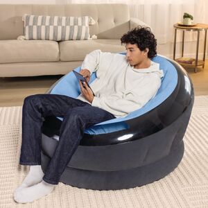 Надувное кресло Empire Chair 112*109*69 см голубое INTEX фото 5