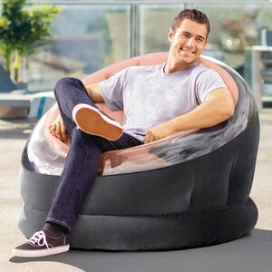 Надувное кресло Empire Chair 112*109*69 см розовое INTEX фото 4