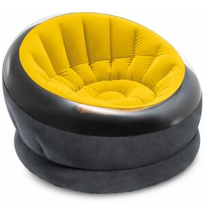 Надувное кресло Empire Chair 112*109*69 см жёлтое INTEX фото 2