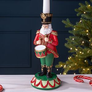 Декоративный подсвечник Гвардеец - Барабанщик Луис из цирка 25 см EDG (ЭДГ) фото 1