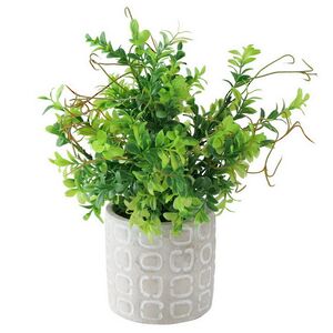 Искусственное растение в горшке Boxwood 29 см бежевый Boltze фото 5