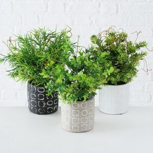 Искусственное растение в горшке Boxwood 29 см черный Boltze фото 3