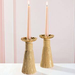 Декоративный подсвечник Tassel 21 см золотой