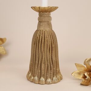 Декоративный подсвечник Tassel Gold 26 см EDG фото 2