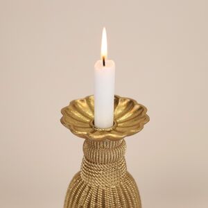 Декоративный подсвечник Tassel Gold 26 см EDG фото 4