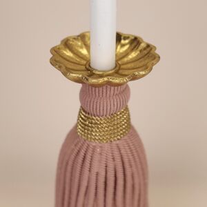 Декоративный подсвечник Tassel Pink 26 см EDG фото 4