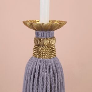 Декоративный подсвечник Tassel Lavander 26 см EDG фото 4