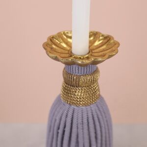 Декоративный подсвечник Tassel Lavander 26 см EDG фото 5