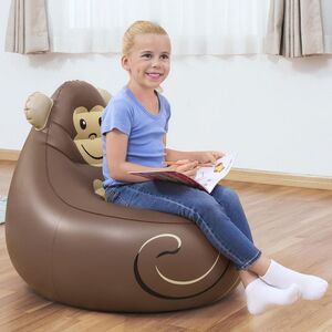 Детское надувное кресло Cozy Critters - Обезьянка 72*72*64 см Bestway фото 4