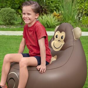 Детское надувное кресло Cozy Critters - Обезьянка 72*72*64 см Bestway фото 6
