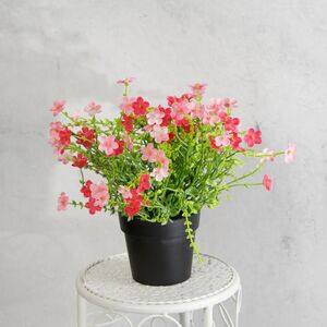 Искусственный цветок в горшке Daisy Pink 28 см