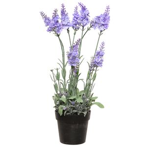 Искусственный цветок Лаванда Loddon Blue в горшке 38 см Kaemingk фото 4