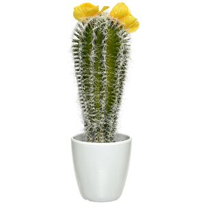 Искусственное растение в горшке Кактус Fleur Jaune 24 см Kaemingk фото 2