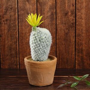 Искусственный кактус в горшке Цереус Sun Flower 19 см