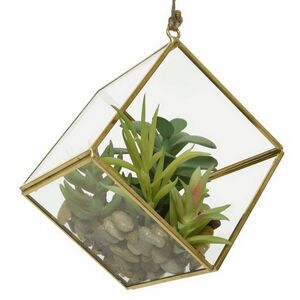 Декоративный подвесной флорариум Succulent 15 см Kaemingk фото 3