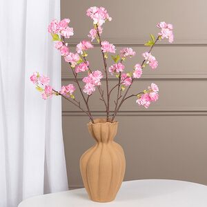 Искусственная ветка Цветущий Персик 76 см нежно-розовая