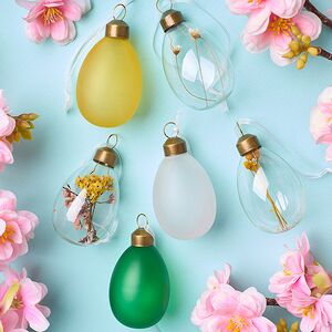 Пасхальные украшения Яйца Spring Flore 6 см, 6 шт., подвеска Kaemingk фото 2