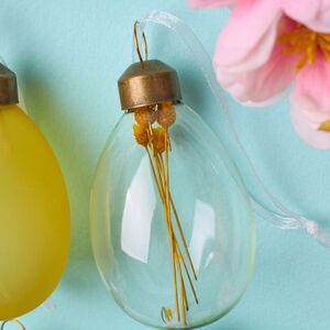 Пасхальные украшения Яйца Spring Flore 6 см, 6 шт., подвеска Kaemingk фото 5