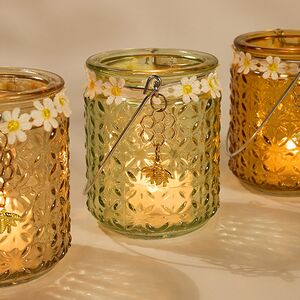 Подвесные стеклянные подсвечники Munson 10 см, 3 шт Kaemingk фото 2