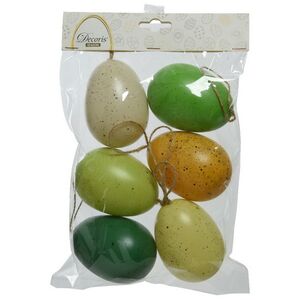 Пасхальные украшения Яйца Wonderful Easter 9 см, 6 шт, подвеска Kaemingk фото 6