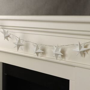 Светодиодная гирлянда Звезда: White Riegel на батарейках, 10 теплых белых LED ламп, прозрачный ПВХ, IP20 Sigro фото 2