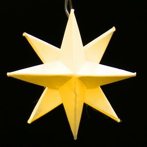 Светодиодная гирлянда Звезда: Yellow Riegel на батарейках, 10 теплых белых LED ламп, прозрачный ПВХ, IP20 Sigro фото 4