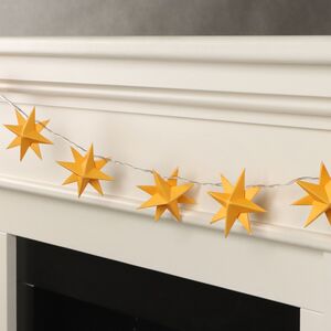 Светодиодная гирлянда Звезда: Yellow Riegel на батарейках, 10 теплых белых LED ламп, прозрачный ПВХ, IP20 Sigro фото 2