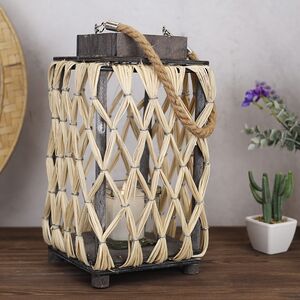 Подсвечник фонарь Natural Style 31 см Kaemingk фото 4